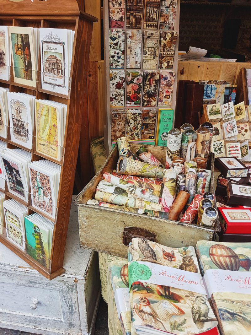 paper goods notebooks and postcards